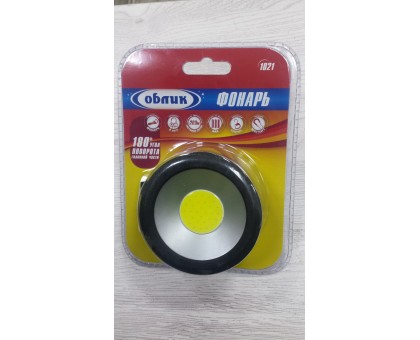 Фонарь Облик 1021 - 3W COB, крючок, магнит, 3ААА