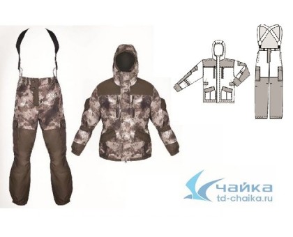 Костюм демисез "Горка 3" мультикам Дуплекс, Taslan Cat`s eye (-5)