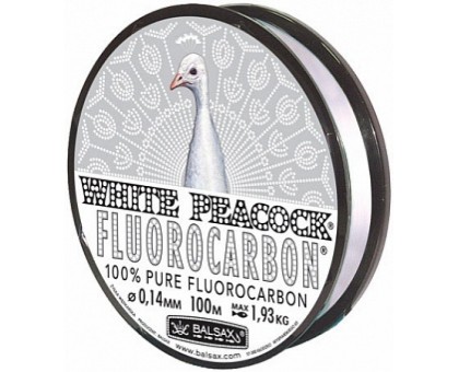 Леска BALSAX "White Peacock Fluorocarbon" 100м 0,14 (1,93кг)