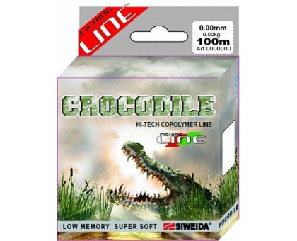 Леска SIWEIDA "Crocodile" 100м 0,2 (4,10кг) ваккум/уп прозрачная