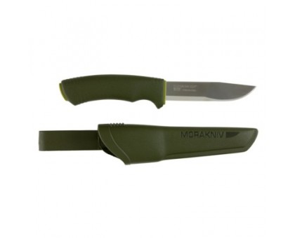 Нож Morakniv Bushcraft Forest, нержавеющая сталь, резиновая ручка
