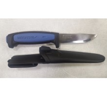 Нож Morakniv Pro S, нержавеющая сталь, резиновая ручка с синей вставкой