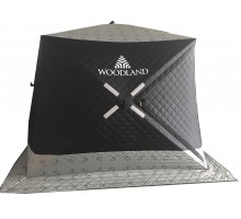 Палатка зимняя WOODLAND Ultra Long 230*170*180 см (серо-черная)