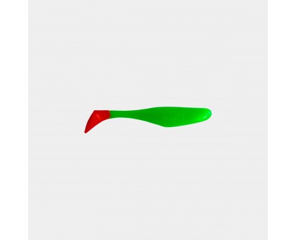 Виброхвост Helios Vigor 3,75"/9.5 см Lime & Red 1шт. (HS-6-021)