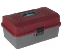 Ящик рыболова двухполочный Helios 33х20х16см Красный/Черный