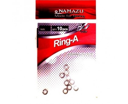 Заводное кольцо Namazu RING-A, цв. Cr, р. 2 ( d=10,3 mm), test-35 кг (уп.10 шт)/2000/